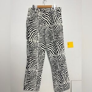 Black & White Zebra Print Pants